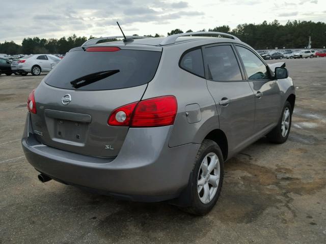 JN8AS58T98W301776 - 2008 NISSAN ROGUE S GRAY photo 4