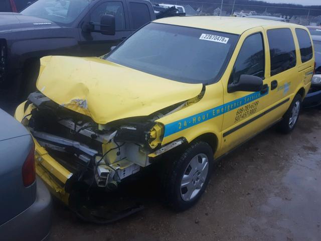 1GNDV23WX7D168639 - 2007 CHEVROLET UPLANDER L YELLOW photo 2