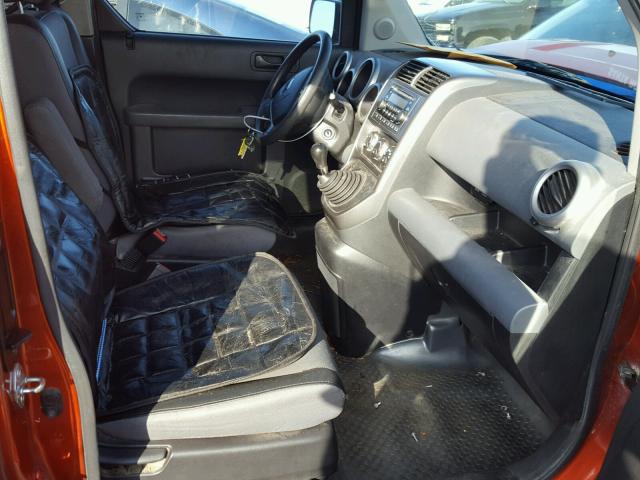 5J6YH17563L008037 - 2003 HONDA ELEMENT EX ORANGE photo 5