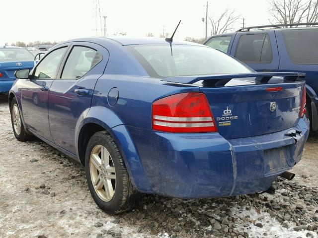 1B3LC56D59N502581 - 2009 DODGE AVENGER SX BLUE photo 3