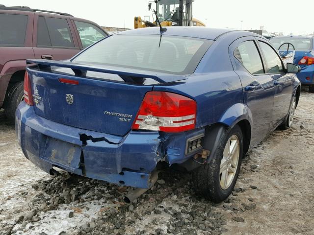 1B3LC56D59N502581 - 2009 DODGE AVENGER SX BLUE photo 4