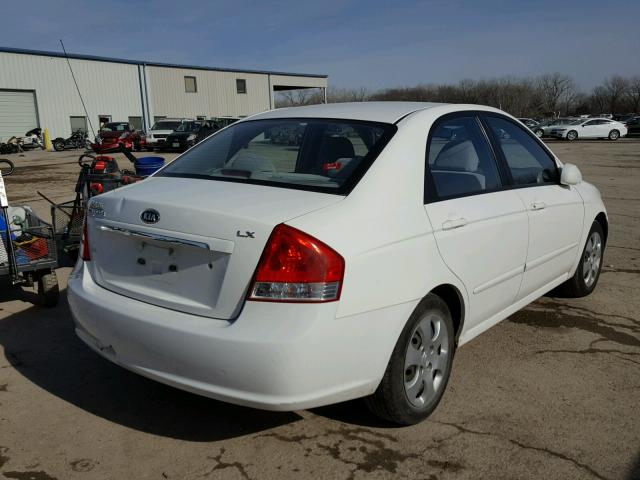 KNAFE121575386058 - 2007 KIA SPECTRA EX WHITE photo 4