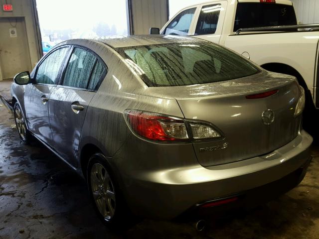 JM1BL1SFXA1144030 - 2010 MAZDA 3 I GRAY photo 3