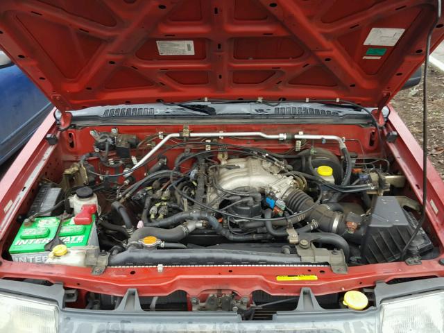 5N1ED28Y01C549323 - 2001 NISSAN XTERRA XE RED photo 7