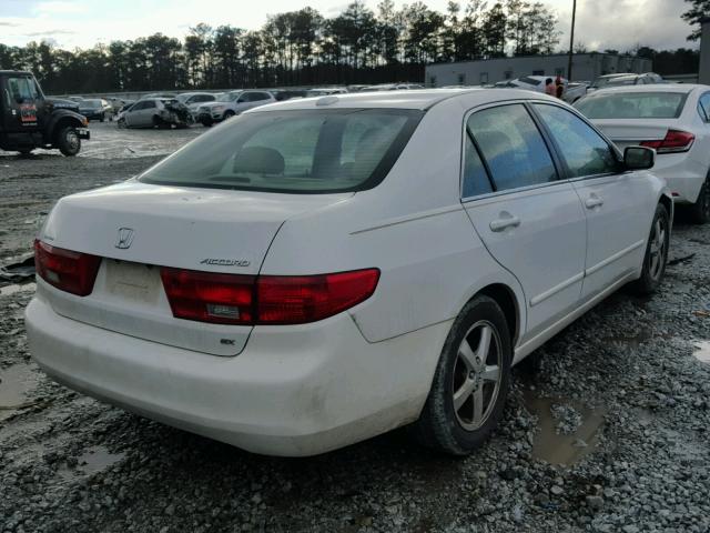 1HGCM56885A060364 - 2005 HONDA ACCORD EX WHITE photo 4