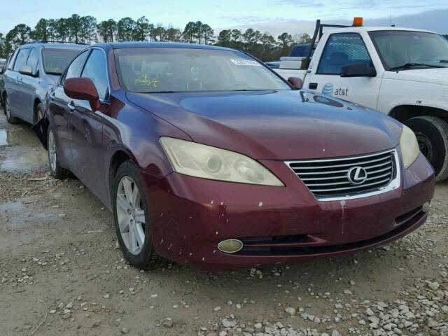 JTHBJ46G372099735 - 2007 LEXUS ES 350 MAROON photo 1