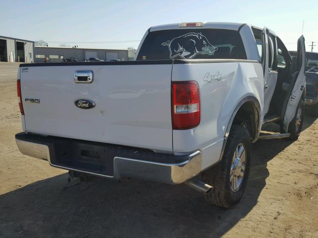 1FTPW14V26FB18856 - 2006 FORD F150 SUPER WHITE photo 4