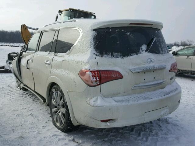 JN8AZ2NE9C9020164 - 2012 INFINITI QX56 WHITE photo 3