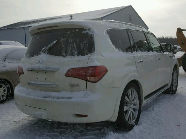 JN8AZ2NE9C9020164 - 2012 INFINITI QX56 WHITE photo 4