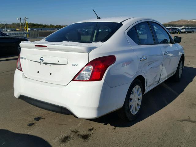 3N1CN7AP9HL815169 - 2017 NISSAN VERSA S WHITE photo 4