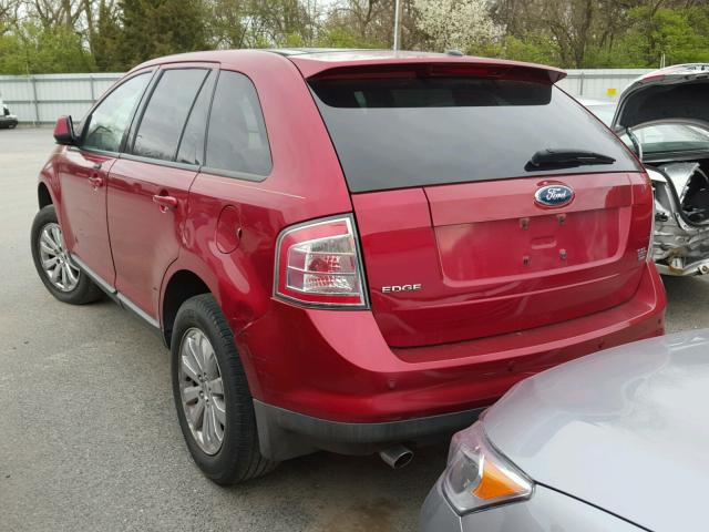 2FMDK49C17BB50767 - 2007 FORD EDGE SEL P RED photo 3