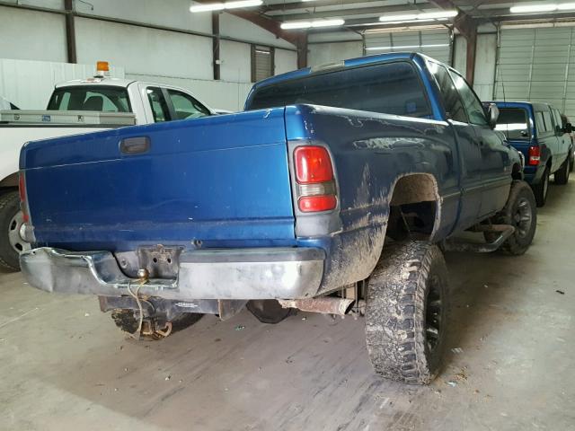 1B7HC13Y5VJ583717 - 1997 DODGE RAM 1500 BLUE photo 4