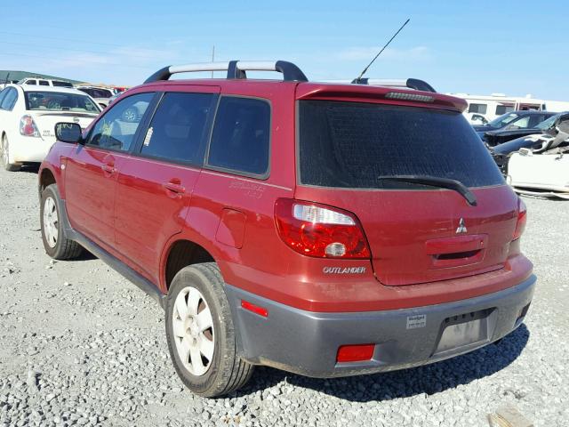 JA4LZ31FX5U044539 - 2005 MITSUBISHI OUTLANDER RED photo 3