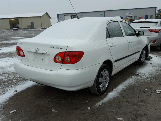 2T1BR32E38C936172 - 2008 TOYOTA COROLLA CE WHITE photo 4