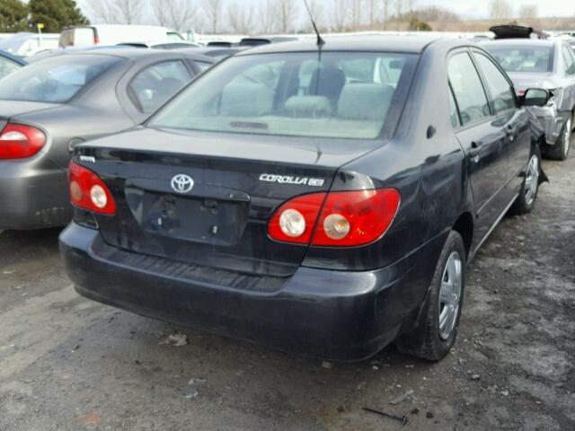 2T1BR32E46C710641 - 2006 TOYOTA COROLLA CE BLACK photo 4