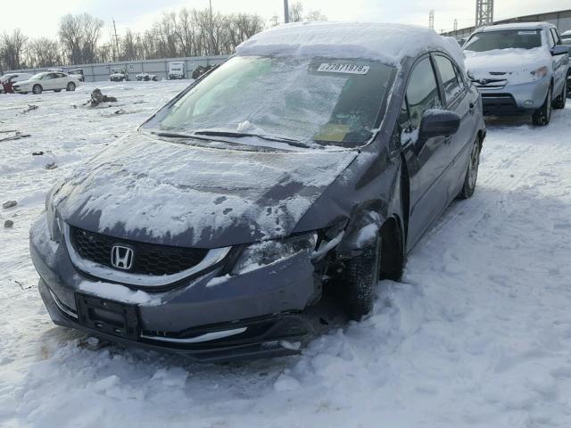 19XFB2F56FE105774 - 2015 HONDA CIVIC LX GRAY photo 2