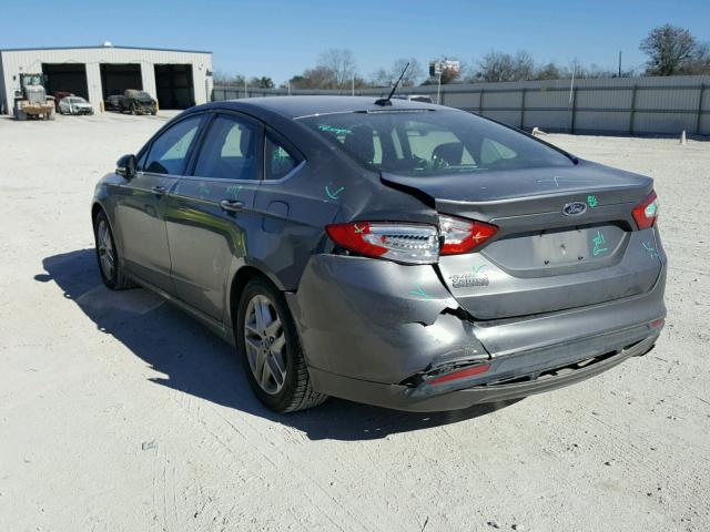 3FA6P0H73ER261546 - 2014 FORD FUSION SE GRAY photo 3