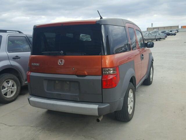 5J6YH17504L014997 - 2004 HONDA ELEMENT EX RED photo 4