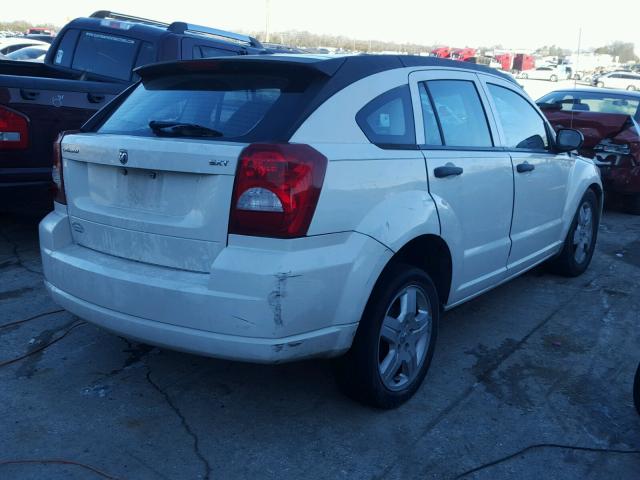 1B3HB48BX8D541685 - 2008 DODGE CALIBER SX WHITE photo 4