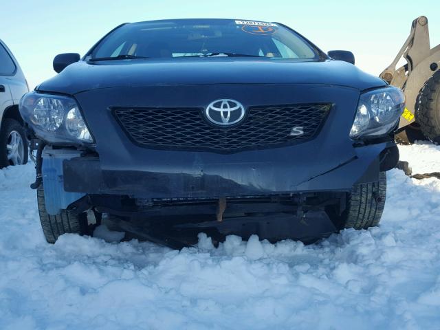 2T1BU4EE6AC255655 - 2010 TOYOTA COROLLA BA BLACK photo 9