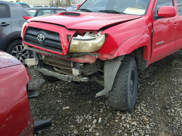 5TELU42N16Z187761 - 2006 TOYOTA TACOMA DOU RED photo 9