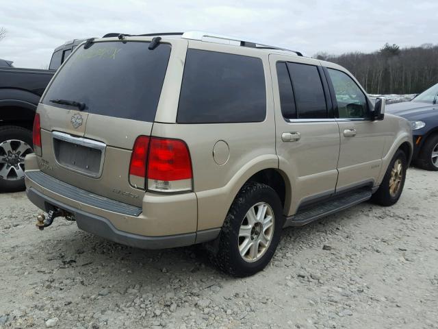 5LMEU88H14ZJ49711 - 2004 LINCOLN AVIATOR 金色 照片 4