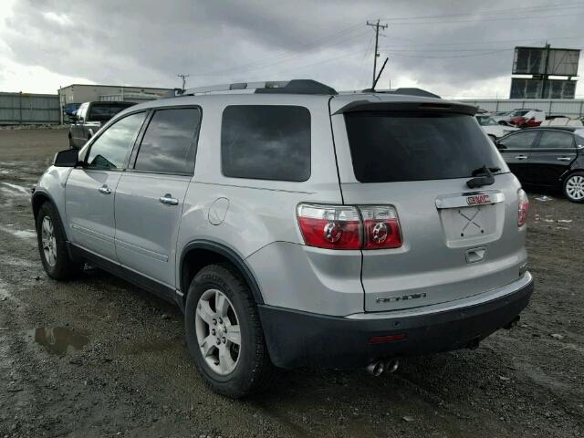 1GKLVLED8AJ108801 - 2010 GMC ACADIA SLE SILVER photo 3