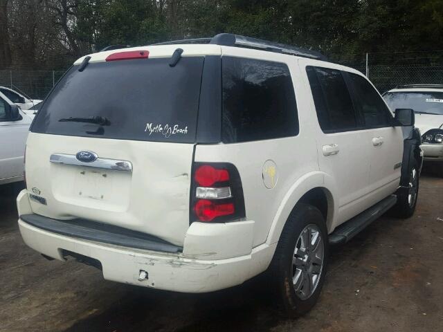 1FMEU65EX8UA33122 - 2008 FORD EXPLORER L WHITE photo 4