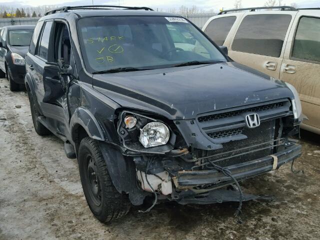 2HKYF18104H001081 - 2004 HONDA PILOT LX BLACK photo 1