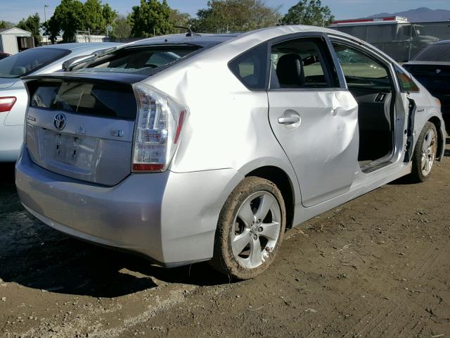 JTDKN3DU5A0012672 - 2010 TOYOTA PRIUS SILVER photo 4