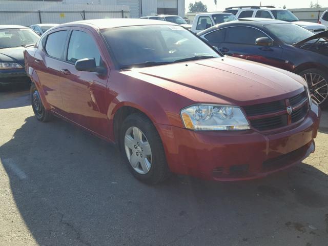 1B3LC46J78N141224 - 2008 DODGE AVENGER SE RED photo 1