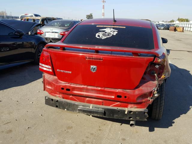 1B3LC46J78N141224 - 2008 DODGE AVENGER SE RED photo 9