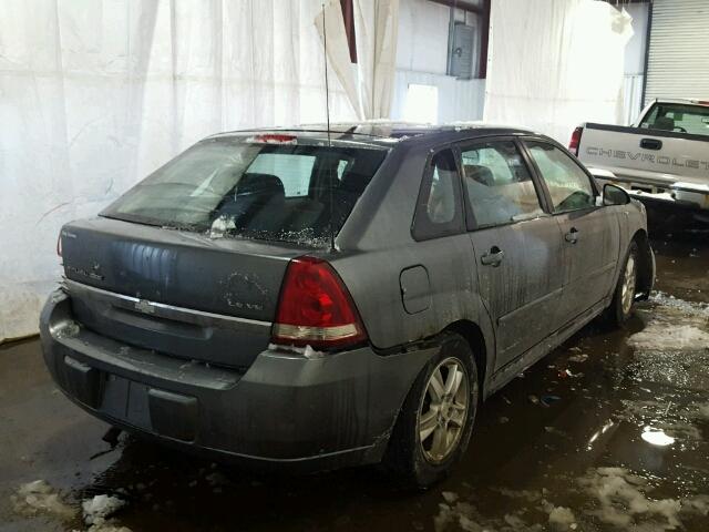 1G1ZT64895F145343 - 2005 CHEVROLET MALIBU MAX 灰色 照片 4