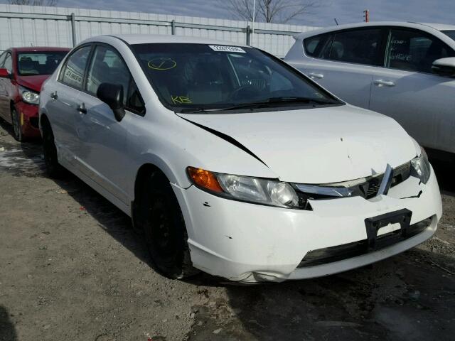 2HGFA16498H114787 - 2008 HONDA CIVIC DX-G WHITE photo 1