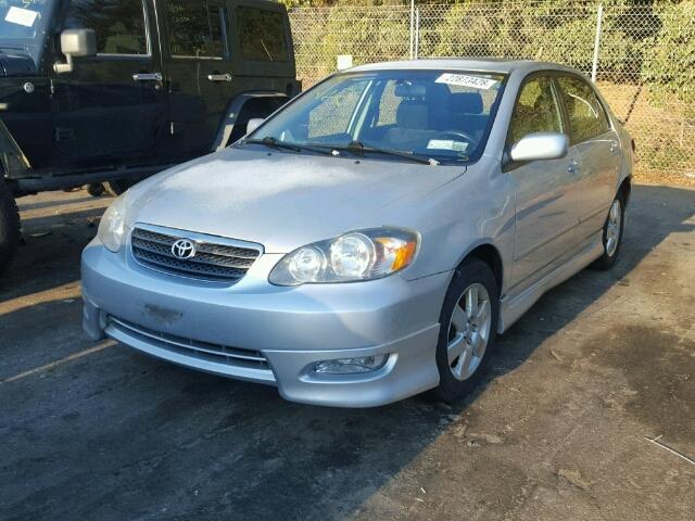 2T1BR32E07C796533 - 2007 TOYOTA COROLLA CE SILVER photo 2