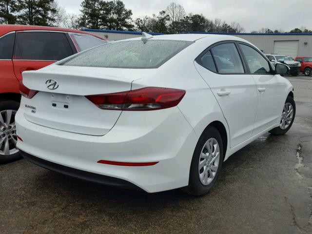 5NPD74LFXHH164018 - 2017 HYUNDAI ELANTRA SE WHITE photo 4