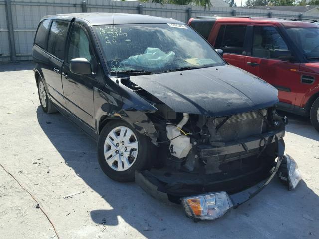 2C4RDGBG9ER264507 - 2014 DODGE GRAND CARA BLACK photo 1