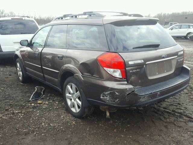 4S4BP61C986307087 - 2008 SUBARU OUTBACK 2. BROWN photo 3