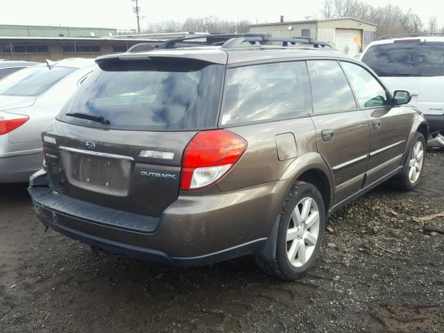 4S4BP61C986307087 - 2008 SUBARU OUTBACK 2. BROWN photo 4