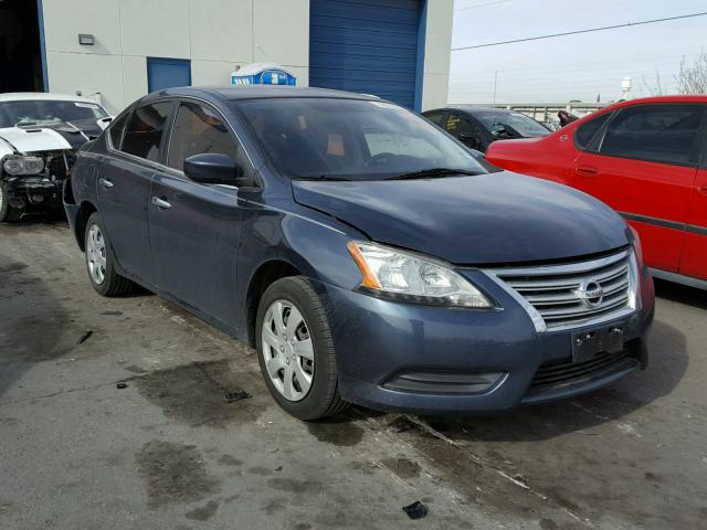 3N1AB7AP8DL705224 - 2013 NISSAN SENTRA S BLUE photo 1