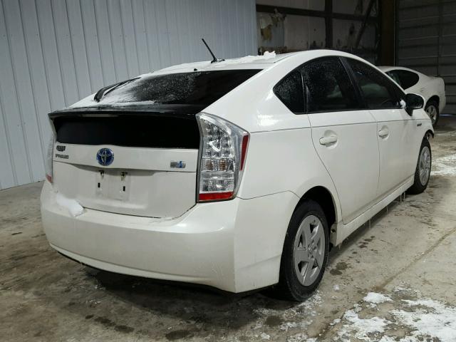 JTDKN3DU1A5095407 - 2010 TOYOTA PRIUS WHITE photo 4