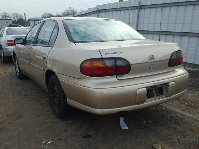 1G1ND52J52M512127 - 2002 CHEVROLET MALIBU GOLD photo 3