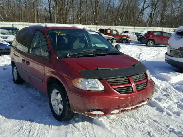 1D4GP45RX5B430268 - 2005 DODGE CARAVAN SX RED photo 1