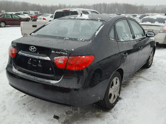 KMHDU4AD1AU108566 - 2010 HYUNDAI ELANTRA BL BLACK photo 4