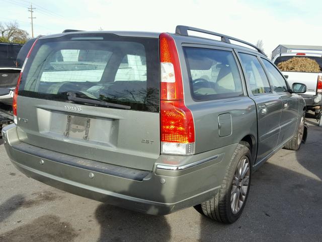 YV1SW592372659255 - 2007 VOLVO V70 2.5T GREEN photo 4