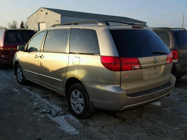 5TDBA23C34S001198 - 2004 TOYOTA SIENNA LE GOLD photo 3