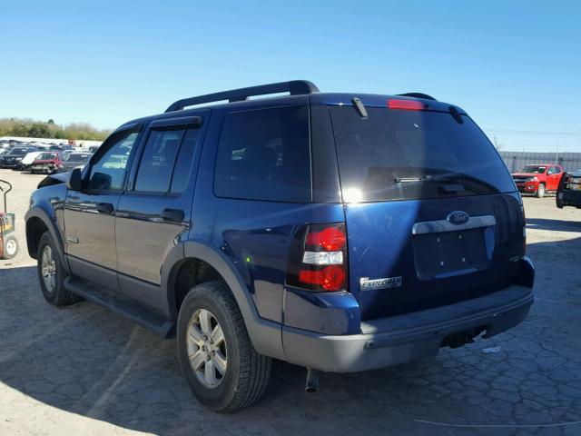 1FMEU73E76UA42740 - 2006 FORD EXPLORER X BLUE photo 3