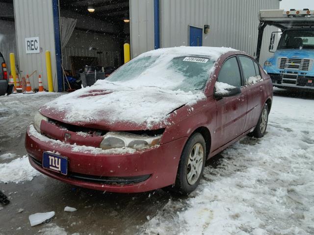 1G8AZ52F44Z225736 - 2004 SATURN ION LEVEL BURGUNDY photo 2