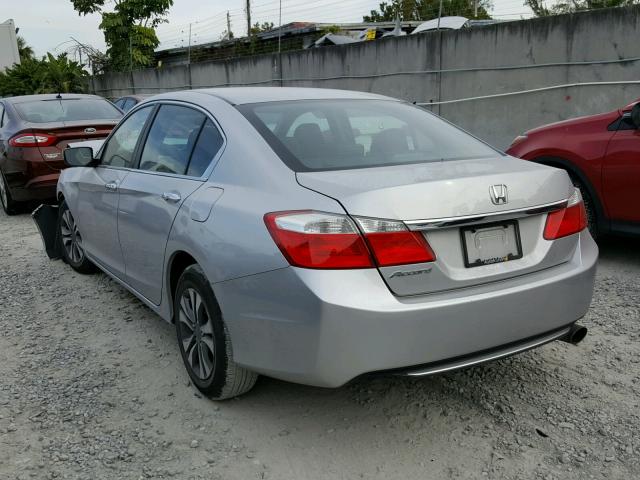 1HGCR2F34DA150212 - 2013 HONDA ACCORD LX SILVER photo 3