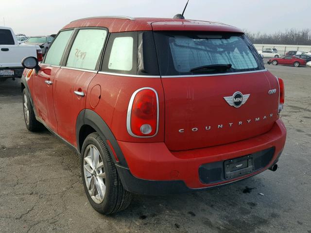 WMWZB3C52EWR41025 - 2014 MINI COOPER COU RED photo 3